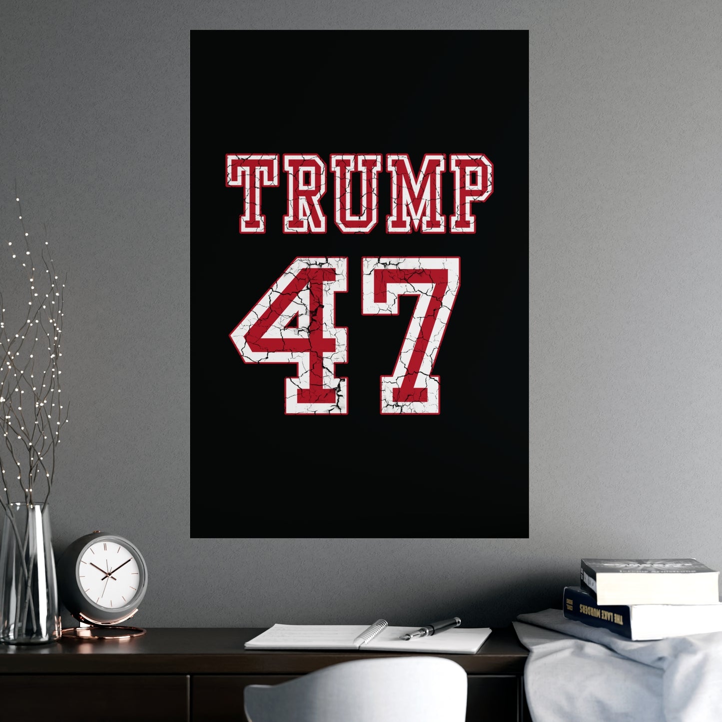 🏈 Trump 47 Football Jersey Poster - 2024 Presidential Election Decor