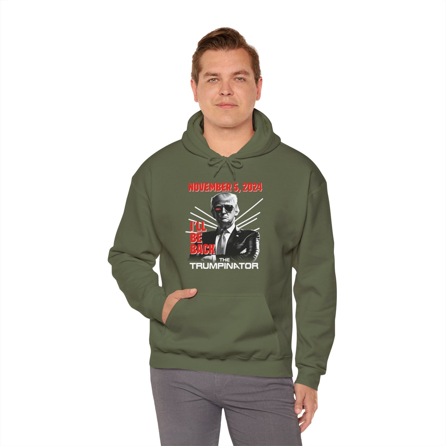 🕶 "The Trumpinator" OG Hoodie (Unisex): A Bold Statement for the 2024 Election