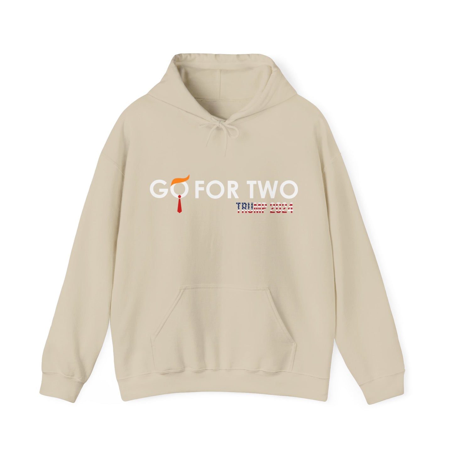 🔥 GO FOR TWO Hoodie (Unisex)- Trump 2024 Election Apparel