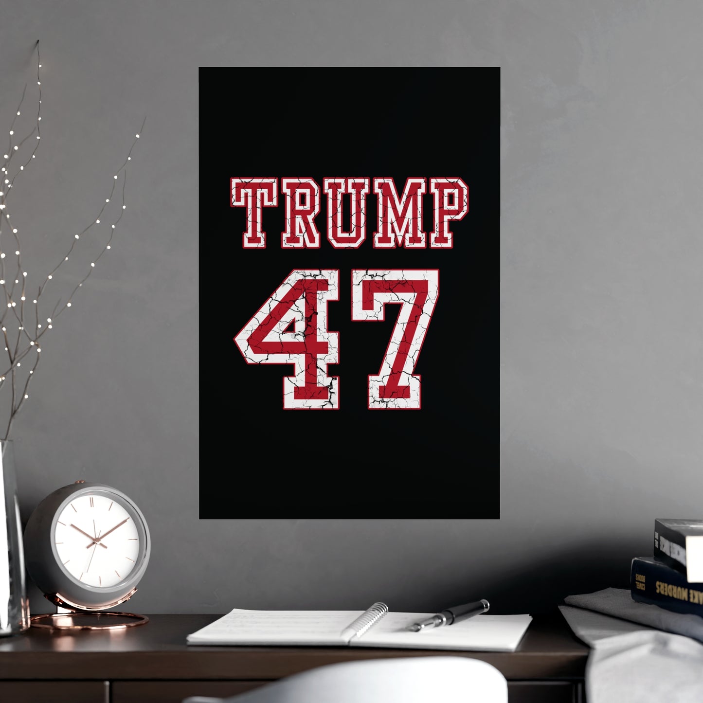 🏈 Trump 47 Football Jersey Poster - 2024 Presidential Election Decor