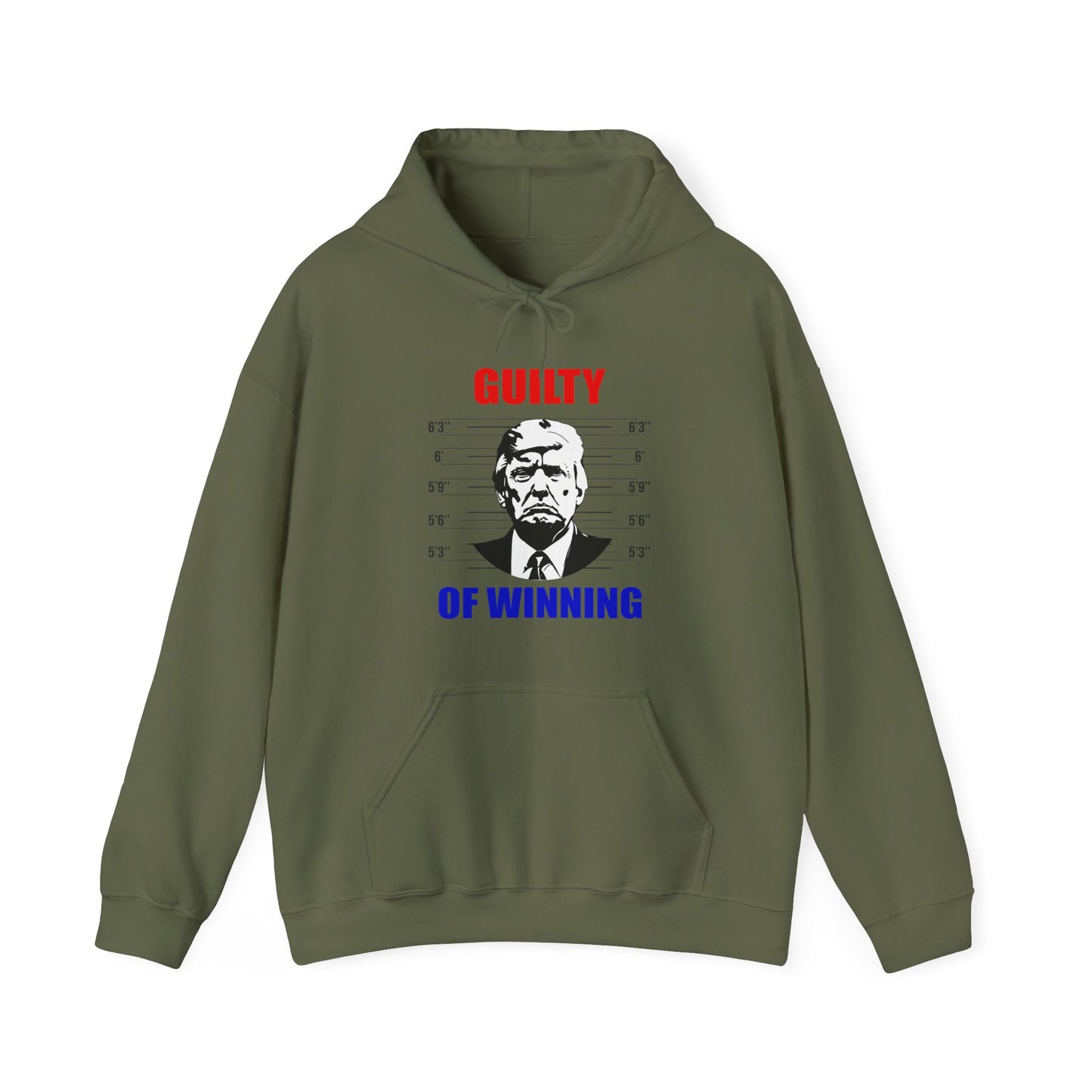 🇺🇸 GUILTY OF WINNING Donald Trump Mugshot Hoodie (Unisex)