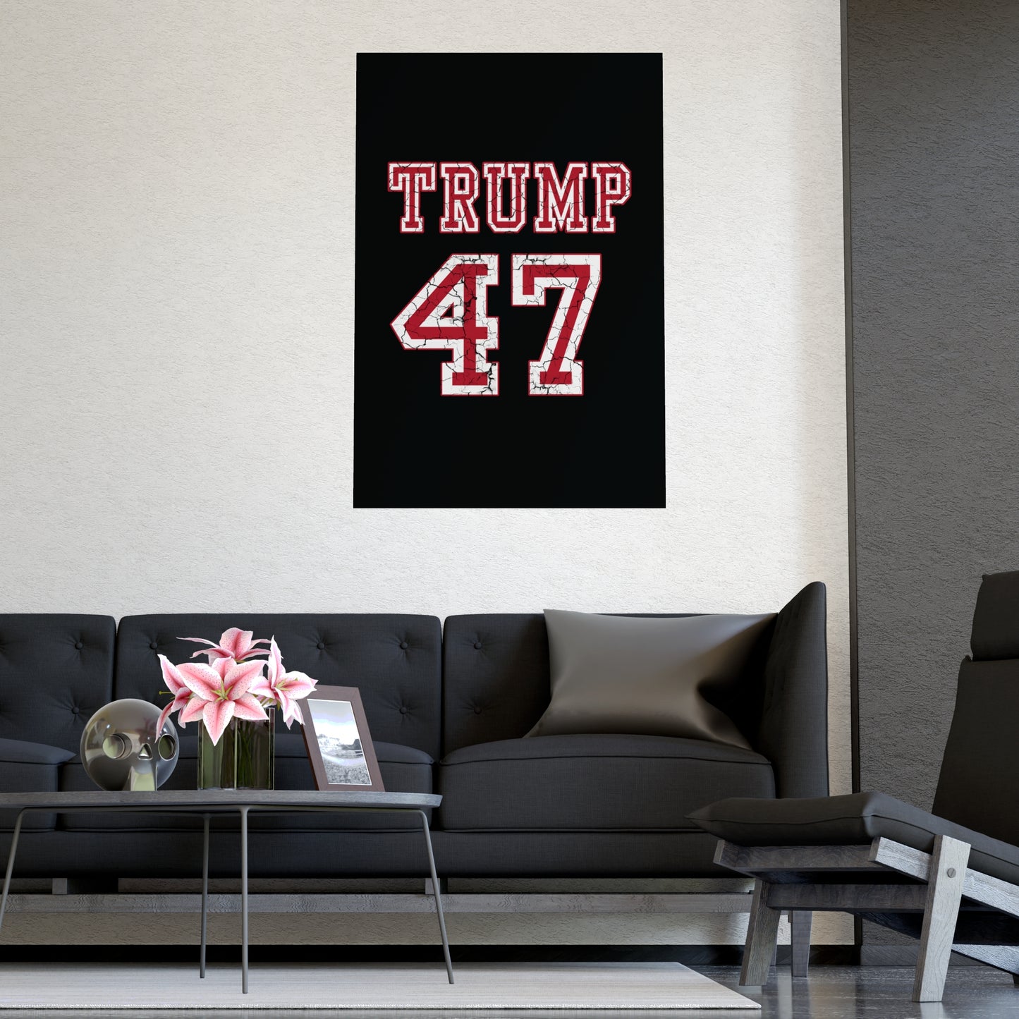 🏈 Trump 47 Football Jersey Poster - 2024 Presidential Election Decor