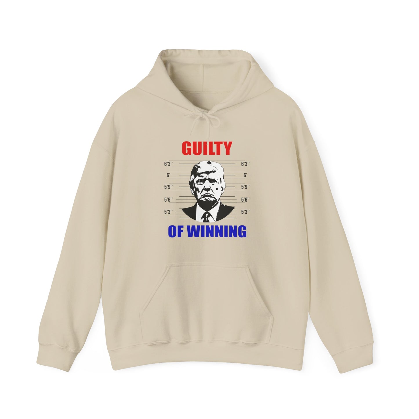 🇺🇸 GUILTY OF WINNING Donald Trump Mugshot Hoodie (Unisex)