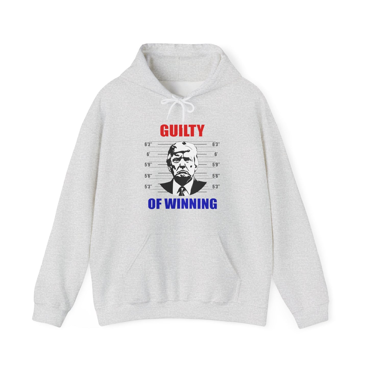 🇺🇸 GUILTY OF WINNING Donald Trump Mugshot Hoodie (Unisex)