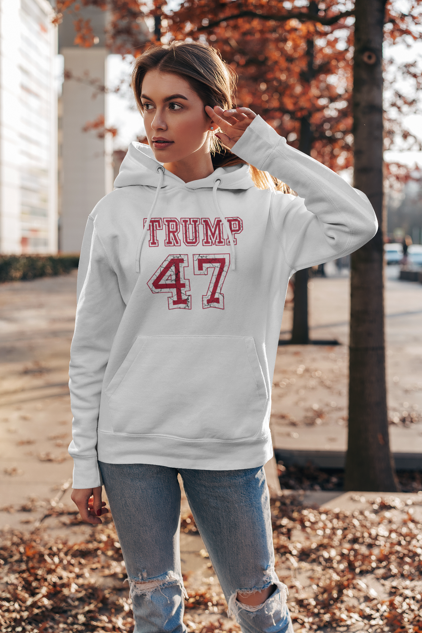 🏈 Trump 47 Football Jersey Hoodie - 2024 Presidential Election Apparel