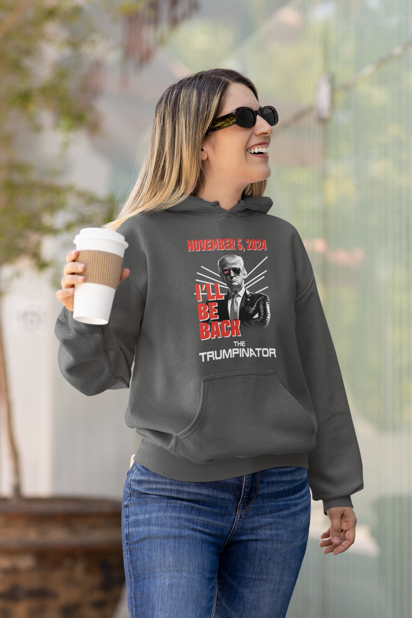 🕶 "The Trumpinator" OG Hoodie (Unisex): A Bold Statement for the 2024 Election