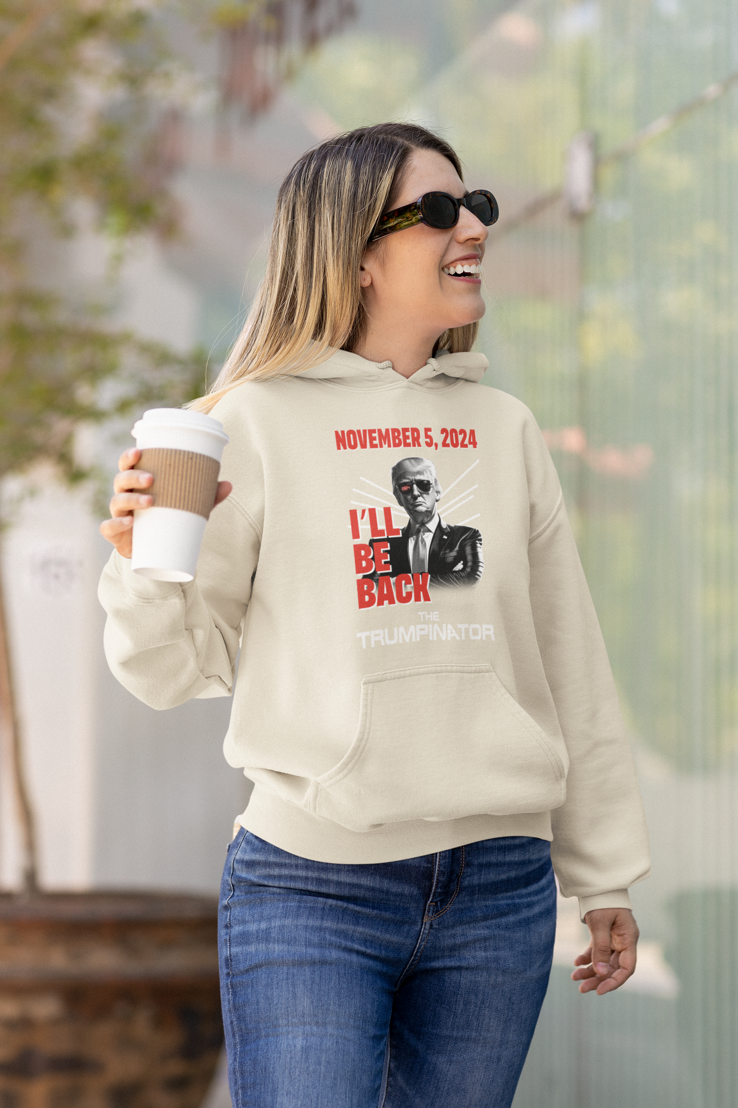 🕶 "The Trumpinator" OG Hoodie (Unisex): A Bold Statement for the 2024 Election