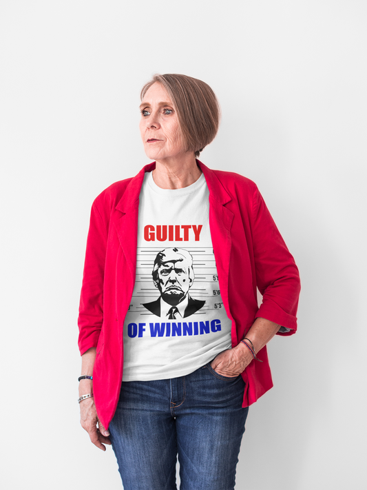 GUILTY of WINNING Donald Trump Mugshot Unisex T-Shirt - Limited Edition 2024