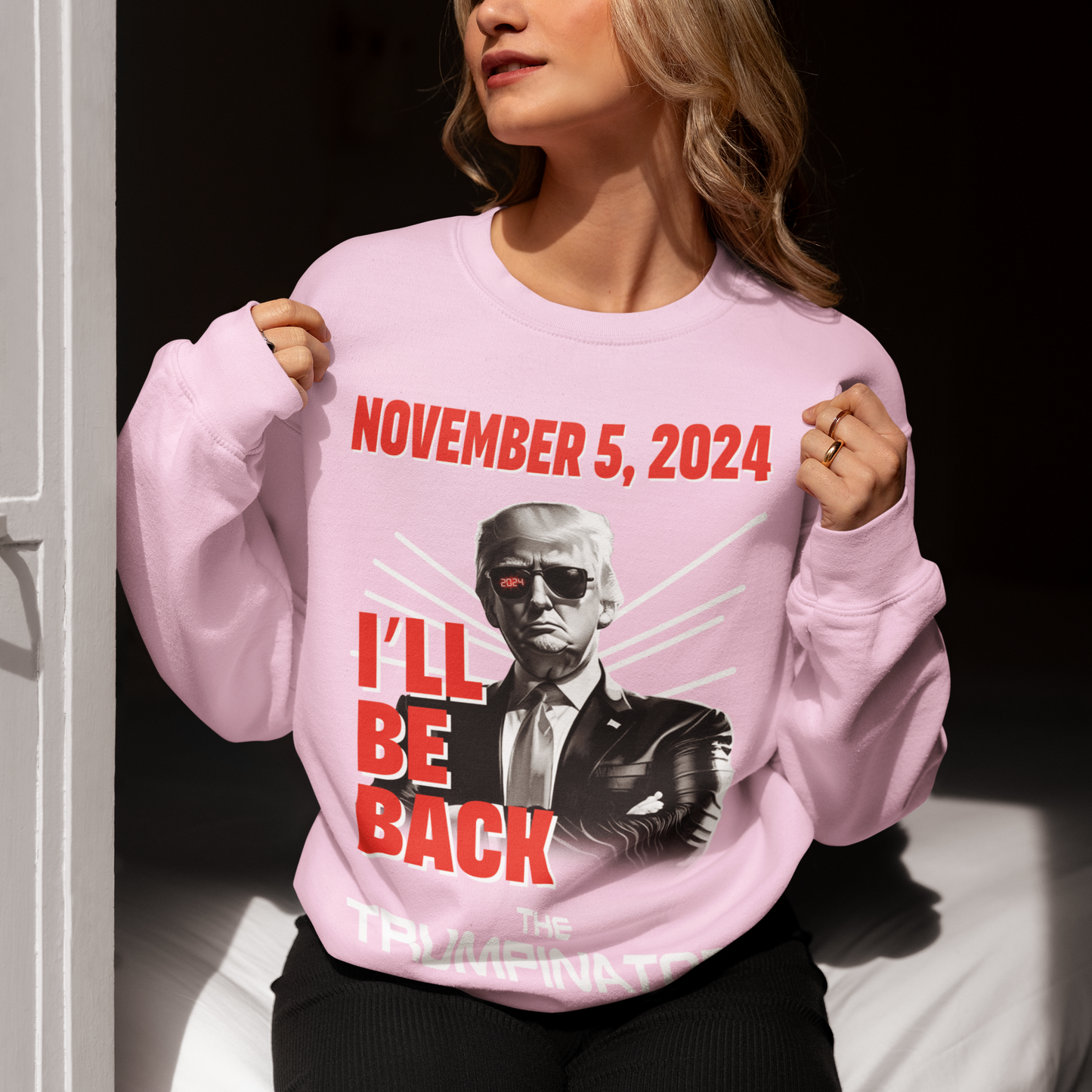 🕶 "The Trumpinator" OG Sweatshirt (Unisex): A Bold Statement for the 2024 Election