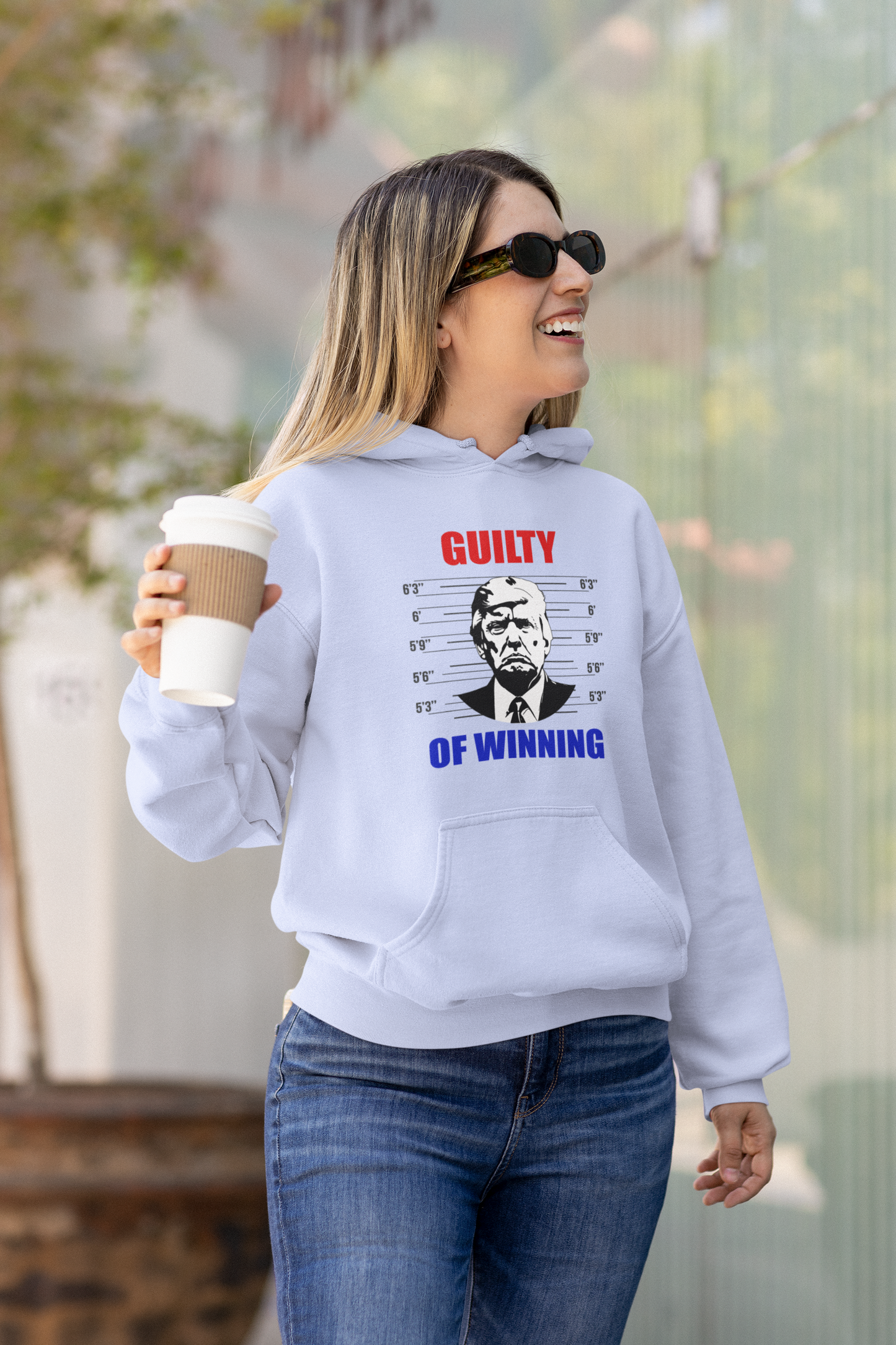 🇺🇸 GUILTY OF WINNING Donald Trump Mugshot Hoodie (Unisex)