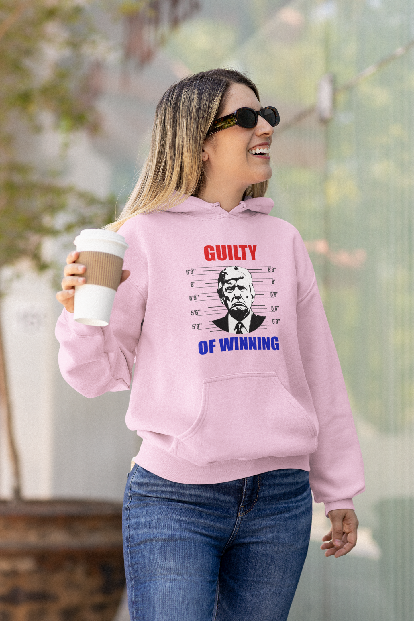 🇺🇸 GUILTY OF WINNING Donald Trump Mugshot Hoodie (Unisex)