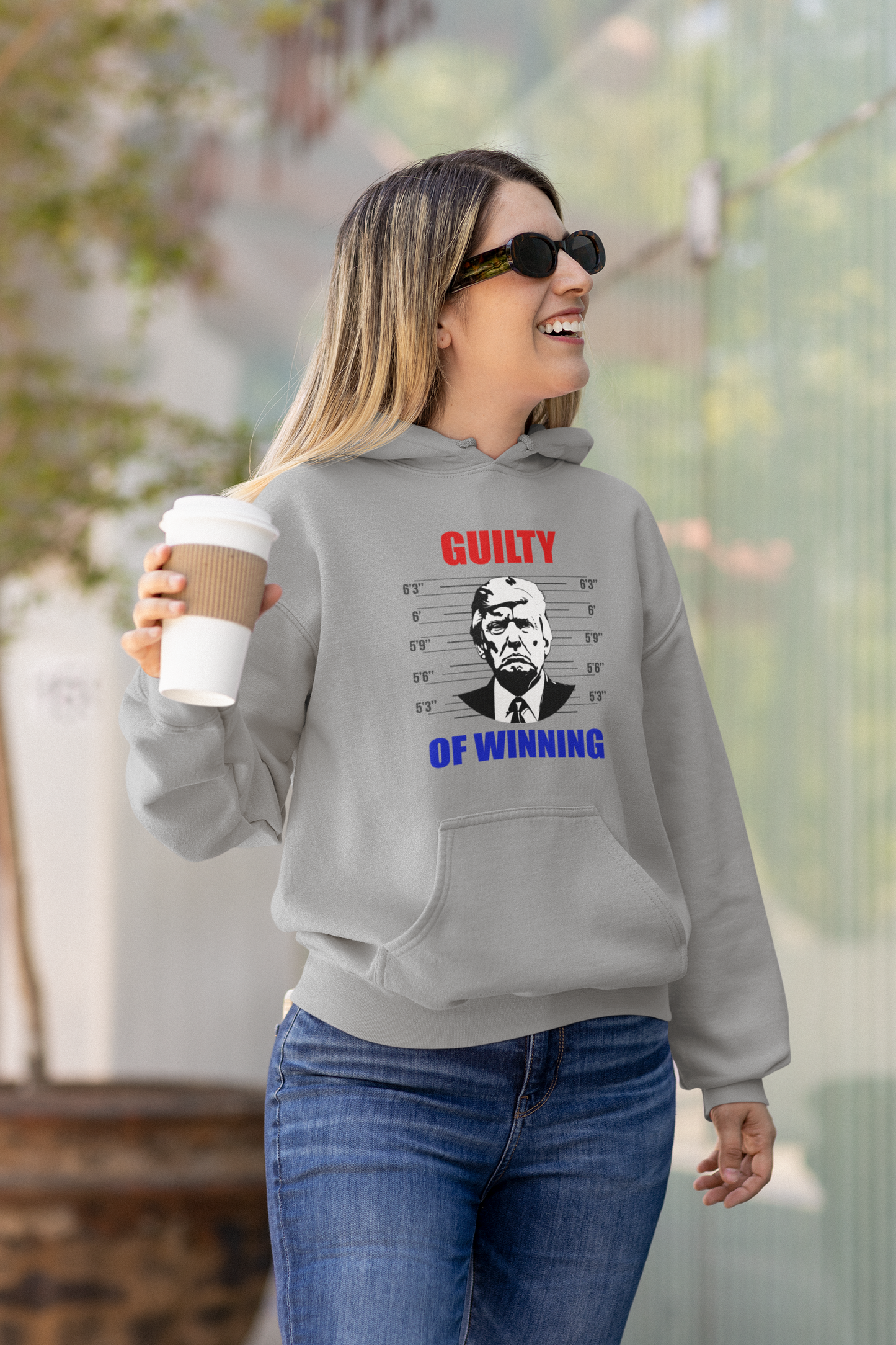 🇺🇸 GUILTY OF WINNING Donald Trump Mugshot Hoodie (Unisex)